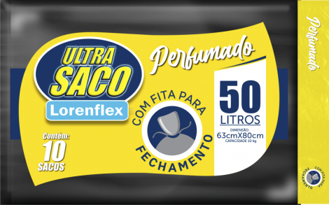 ULTRA SACO COM FITA 50 LITROS